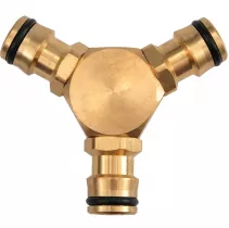  Trójnik do węża ogrodowego, rozdzielacz strumienia, mosiężny Khayner Garden - 89112