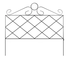 Płotek rabatowy 45cm x 43cm Plantina - 1 sztuka