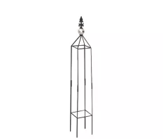 Obelisk ogrodowy do roślin pnących Plantina, kwadrat - 79x12x12cm
