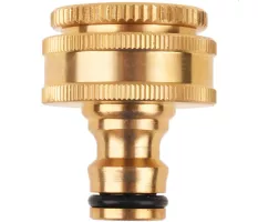 Przyłącze na kran z gwintem wewnętrznym 1" + redukcja na 3/4", mosiężne Khayner Garden - KB1434