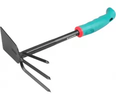 Motyczka ogrodowa dwustronna (prosta - trójząb) Khayner Garden G526E.