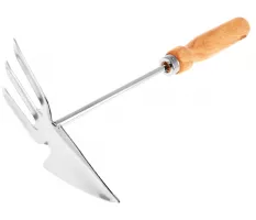 Motyczka ogrodowa dwustronna z drewnianą rączką Khayner Garden