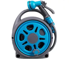 Zwijacz przenośny +wąż 10m + przyłącze 1,8m +pistolet 7-funkcyjny Khayner Garden - zestaw