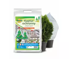 Kaptur ochronny zimowy z nadrukiem Choinki - Planta