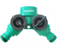 Przyłącze kranowe - rozdzielacz 2-drożny z zaworami Khayner Garden - K6D