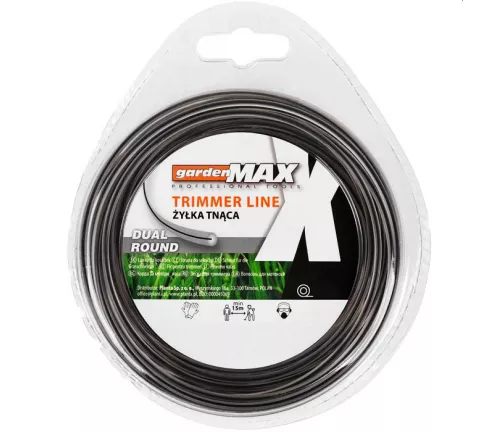 Żyłka tnąca, okrągła - dual round gardenMAX