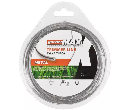 Żyłka okrągła, metalowa gardenMAX