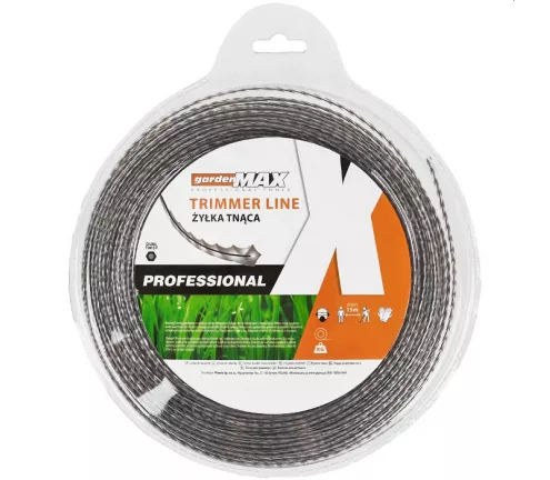 Żyłka tnąca professional, skręcona gardenMAX