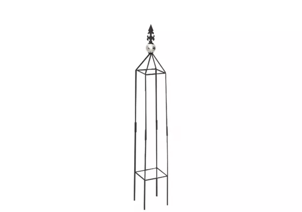 Obelisk ogrodowy do roślin pnących Plantina, kwadrat - 79x12x12cm