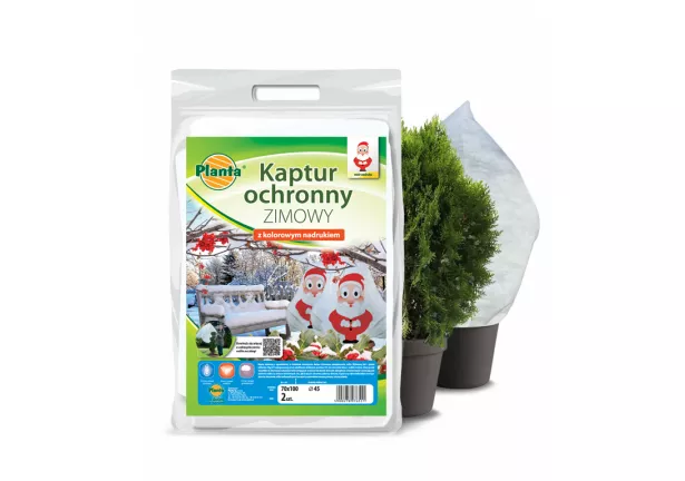 Kaptur ochronny zimowy z nadrukiem Mikołaja - Planta