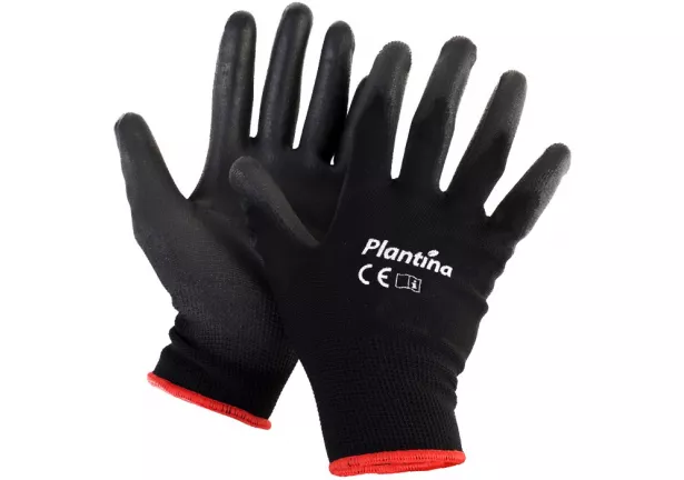 Rękawice ochronne czarne Plantina.