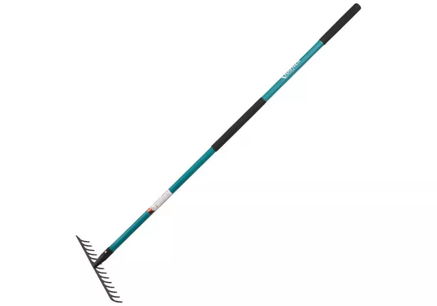 Grabie ogrodowe 14-zębne na trzonie z włókna szklanego Khayner Garden R104GL