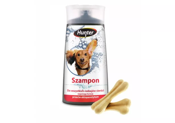 Szampon wspierający kurację przeciw ektopasożytom - Hunter
