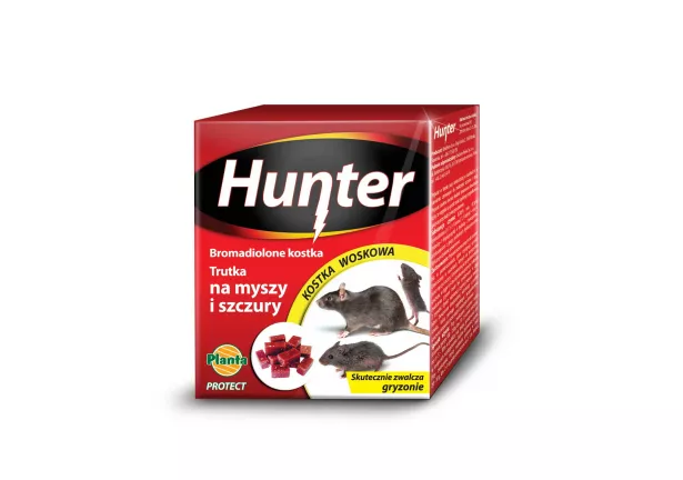 Kostka woskowa - trutka na myszy i szczury Hunter