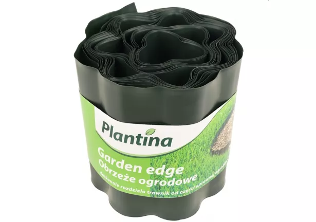Obrzeże trawnikowe 15cm x 9m Plantina - ciemnozielone