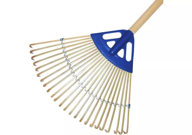 Grabie do liści 24 zębne, bambusowe, 24" Khayner Garden